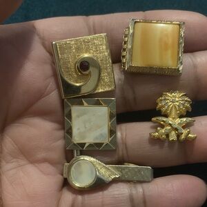 Vintage Gold Mix and Match Cuff Link Set